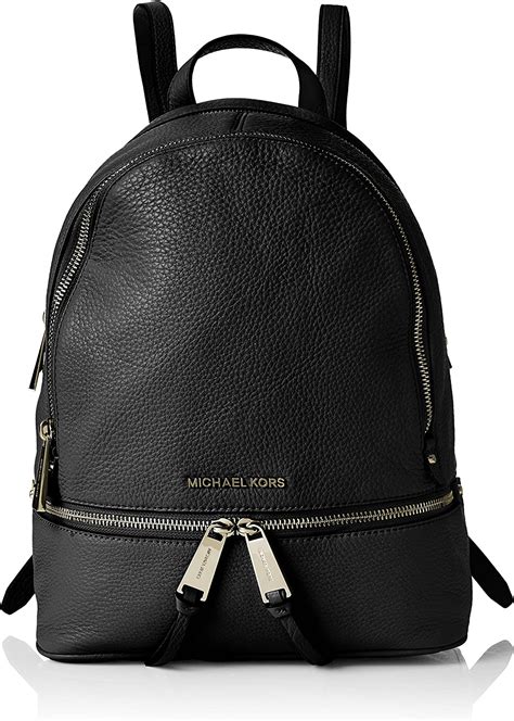 Michael Kors Women's Rhea Zip Bag, Black (Black), 10.5 W x 14 